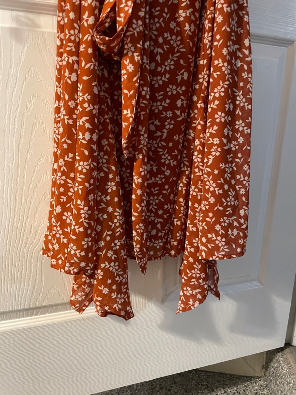 dressbarn Burnt Orange Women's Dress - Picture 3 of 8